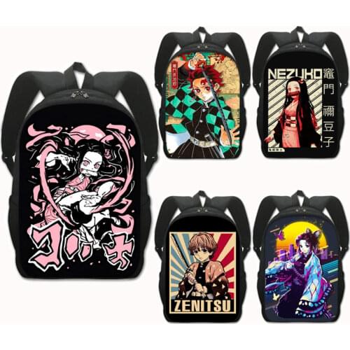 Japanese Anime Demon Slayer Backpack Kimetsu No Yaiba Children School Bags for Teenager Boys Girls Nezuko Nezuko School Backpack