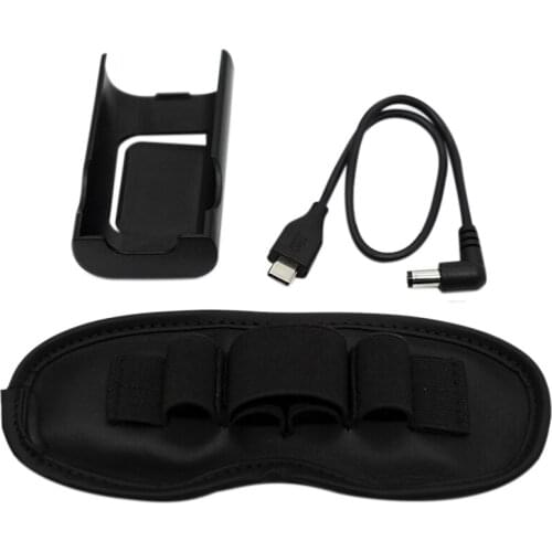 Battery Power Cord+Back Clip Battery Box for DJI FPV Drone Glasses 30cm/1TF