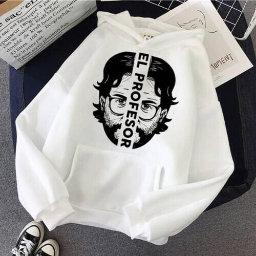 SUNOWE La Casa De Papel Printed Mens Hoodies Long Sleeve Casual Hooded Tops The House Of Paper Fashion Women Sweatshirts