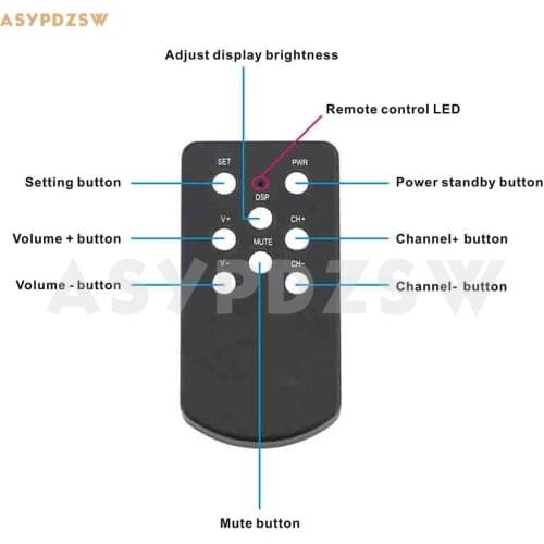 BZ3875 Aluminum shell amplifier remote controller universal learning remote control