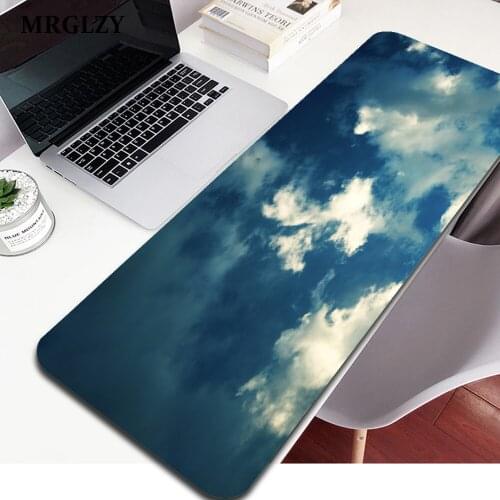Vime Large Desk Mats mice Kawaii Mouse Pad Cute Sky Clouds Gaming plus size Deskpad Carpet Gaming Keyboard Office accessory