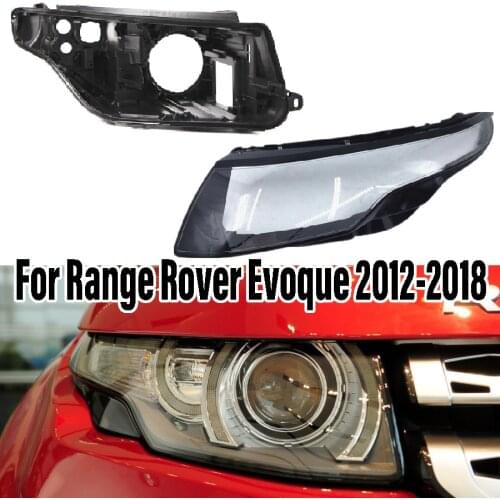 Wooeight Front Light Lens Shell Headlamp Cover Transparent Lampshade Lamp Masks Fit For Land Rover Range Rover Evoque 2012-2018