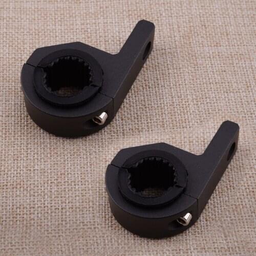 2Pcs Motorcycle Truck Boat Horizontal Bar Tube Clamp Spotlight Headlight Light Mounting Bracket Holder