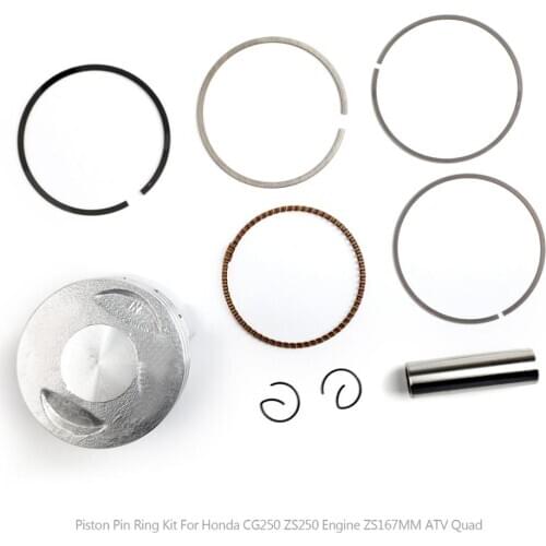 Artudatech For Honda CG250 ZS250 Engine ZS167MM ATV Quad STD Ø67MM Piston Kit +0.25 +0.50 Motorcycle Accessories Parts