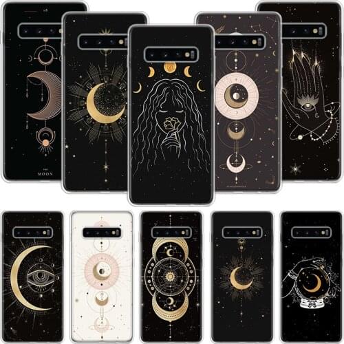 Moon Mystery Totem Witche Phone Case For Samsung Galaxy A51 A71 A70 A50 A40 A30 A20E A10 A01 A21 A41 A20S A6 A7 A8 A9 Coque Cove