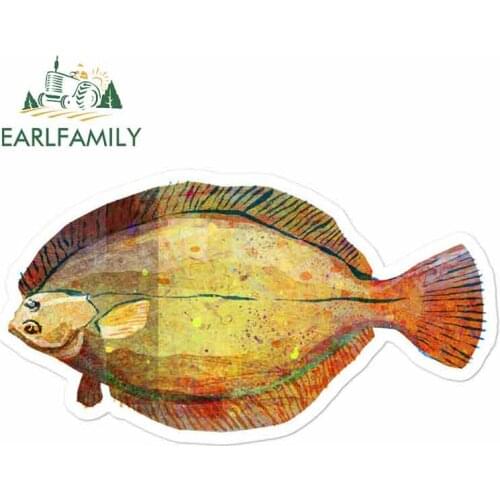 EARLFAMILY 13cm x 7.2cm For Winter Flounder Car Stickers Anime Decals Personality Creative Stickers Suitable For GTR EVO SX