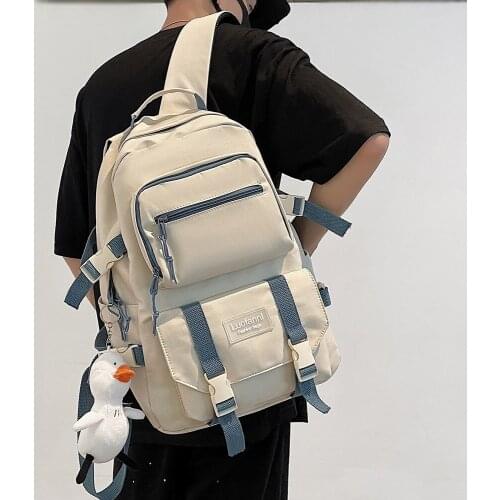 Boy Girl Cool Harajuku College Bag Women Men Travel Waterproof Backpack Laptop Student Book Bag Fashion Lady Backpack Female New