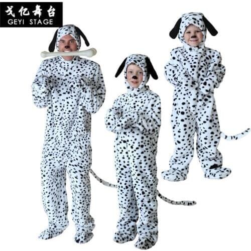 Baby Boys Girls Onesie Dalmatians Spotty Dog Cosplay Costume Flannel Warm Black White Cute Animal Kigurumi Kids Jumpsuit Pajama
