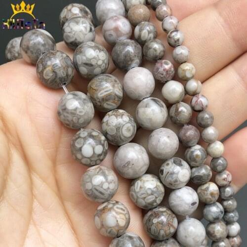 Natural Stone Smooth Maifan Jaspers Round Loose Spacer Beads For Jewelry DIY Making Bracelet Charm Accessories 15'' 6 8 10 12 mm