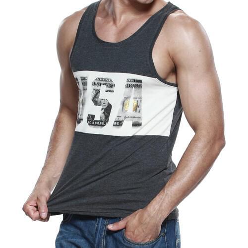SEOBEAN Letter USA Print tank tops Debardeur homme New Mens summer Vest Male fashion cotton undershirt Man Sleeveless caleçon