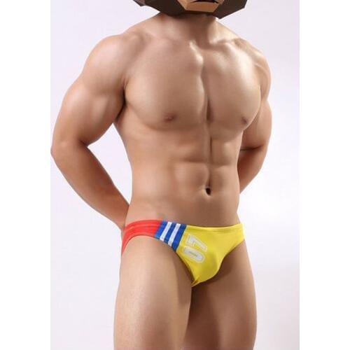 Sexy men swimwear low waist tight swimsuits beach board surfing men swim trunk shorts breifs swimming pool swimwear samll size