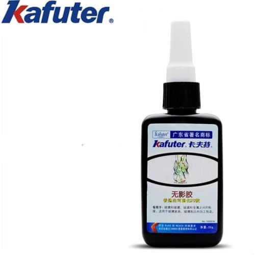 New Metal Wood Plastic Superior Strength Kafuter Strong Bonding Visible UV Light Cure Adhesive Glue LCD