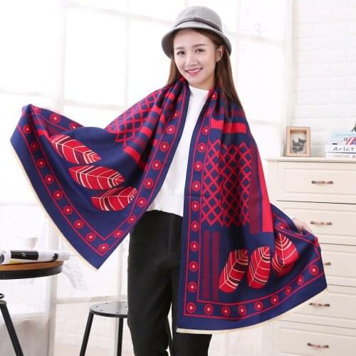 2020 New Fashion Winter Scarf Women Cashmere Warm Pashmina Foulard Lady Luxury Scarves Thick Soft Bufanda Shawls Wraps