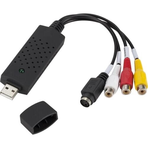 Portable USB2.0 Audio Video Capture Card Adapter Easy To Cap Easycap VHS To DVD Video Capture Converter For Win7/8/XP/Vista