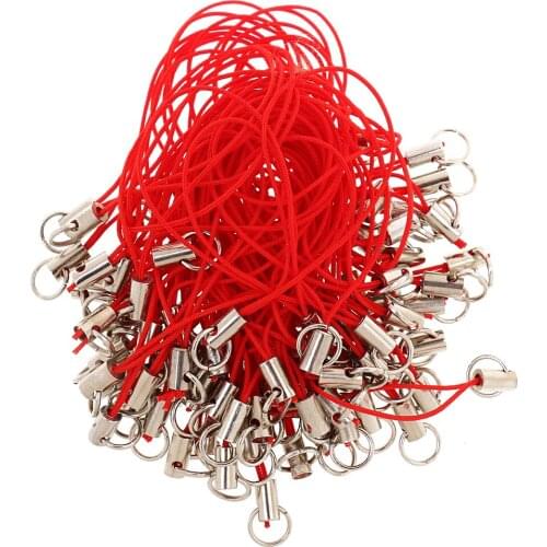100PCS Solid Hand Wrist Lanyard Strap String for Phone iPhone 7 8 X 6 USB Flash Drives Keys Keychains ID Holders Durable