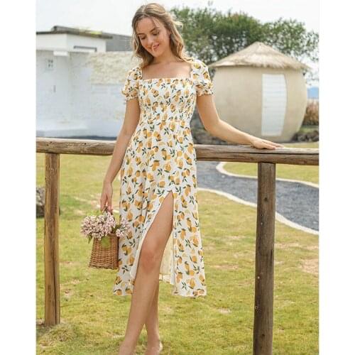 RUANDAI Summer Silk Dresses