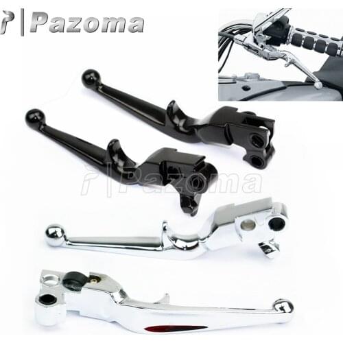 Motorcycle Handlle Brake Levers Aluminum Disc Brake Clutch Lever for Harley Dyna Touring Softail Sportster Road King 1996-2007