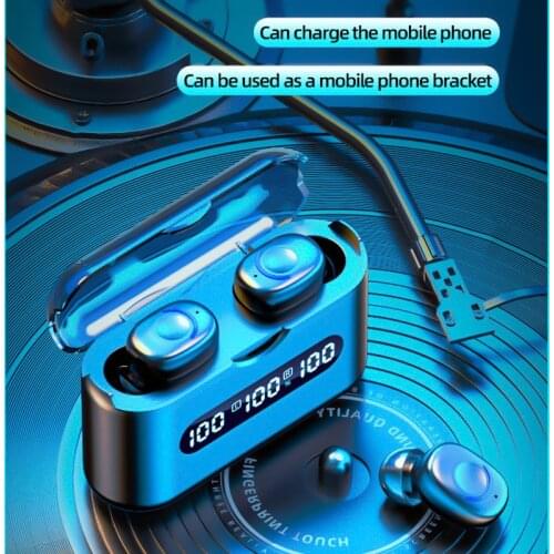 TWS Bluetooth 5.2 Earphones 2200mAh Charging Box Wireless Headphone 9D Stereo Sports Waterproof Earbuds Headsets With Microphone