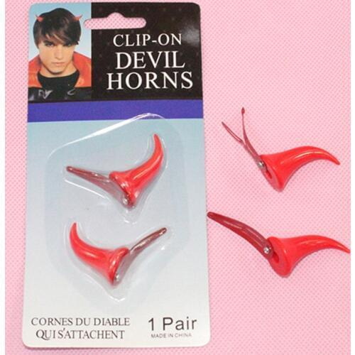 1 Pair Halloween Devil Horns Hair clip DARLING in the FRANXX Cosplay Accessorise Unisex Lovely Headwear Stage show Dress Up