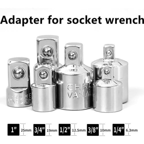 1pc Ratchet Wrench Socket Converter Head Sleeve Adapter 1/2" Big Fly To 3/8" Fly To 1/4" Steel to 1/4" To 1/2" To 3/8"