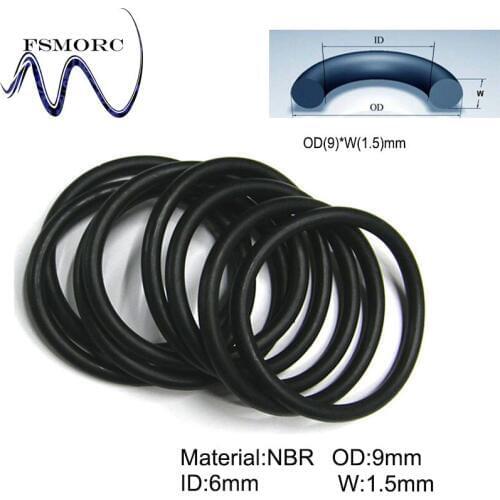 200piece/ OD:9/9.5/10/10.5/11/11.5/12/13/13.5/14*1.5mm(Thickness) NBR o ring seal dichtung black Nitrile Rubber Gasket /o-ring