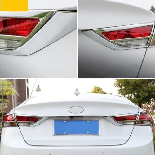 4PCS FIT FOR Hyundai ELANTRA AVANTE CHROME REAR TAIL LIGHT LAMP COVER TRIM BEZEL GARNISH MOLDING TAILLIGHT COVER