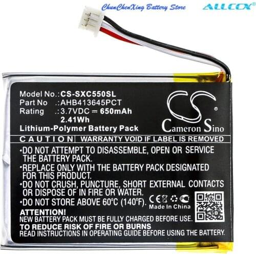 Cameron Sino 650mAh Wireless Headset Battery AHB413645PCT for Sennheiser PXC 550