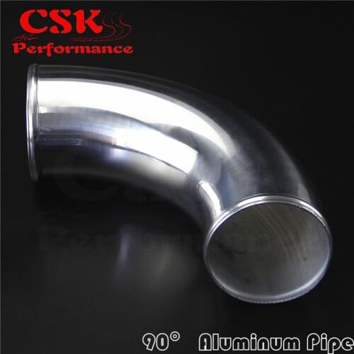 90 Degree 80mm 3.15" inch Aluminum Intercooler Intake Pipe Piping Tube hose