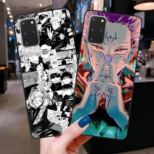 Jujutsu Kaisen Satoru Gojo anime Phone Case For Samsung Galaxy S21 S9 S10 S20 Plus Ultra FE S10E Note 10 20 Lite Pro Black Cover