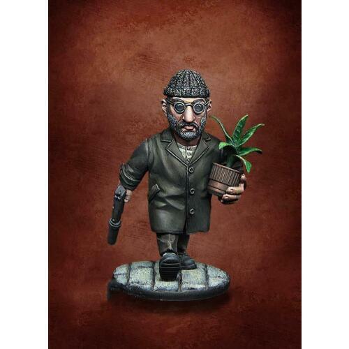 New Unassembled 1/32 65mm ancient stand man with base Resin Figure Unpainted Model Kit