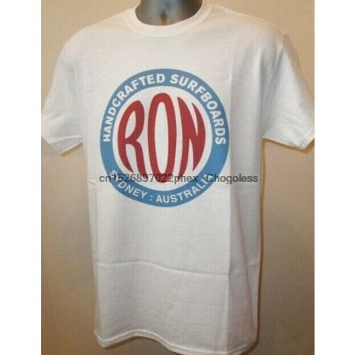 Ron Surfboards Retro Surf T Shirt Sydney Australia Beach Bondi Manly Summer R314