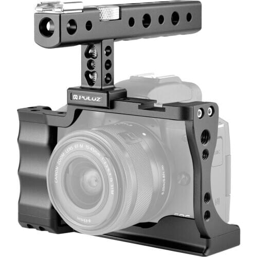 PULUZ Video Camera Cage Stabilizer with Handle for Canon EOS M50