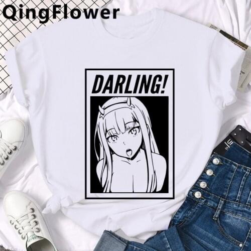 Anime Darling in the Franxx tshirt male vintage japanese couple clothes streetwear 2021 t shirt clothes ulzzang