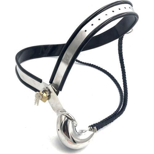 Male Chastity Lock Device Penis Sleeve Cage Stainless Steel Chastity Belt Pants BDSM Bondage Erotic Cbt Sex Toys For Men