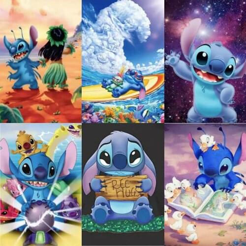 Diamond Painting Kit Disney Lilo & Stitch Series 5D DIY Mosaic Picture Crafts Hobby Embroidery Cross Stitch Kit Home Decoration