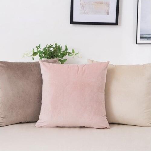 Solid Color Pillowcase Cushion Cover Decorative for Sofa Room Pillow Christmas Home Decoration