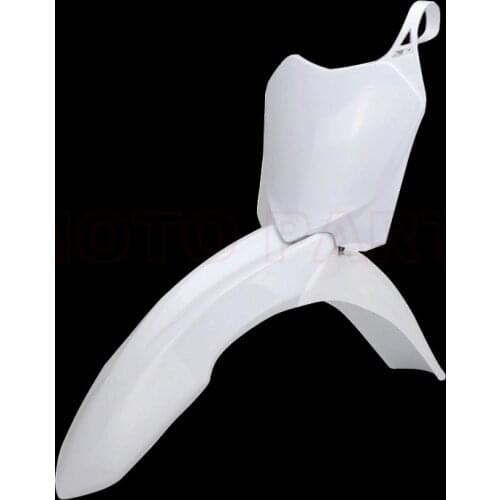 Fender Motocross Offroad CRF450R 09-12 Plastic Front Mud Guards +Front Number Plates Name Plate