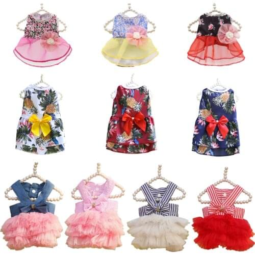 Pet Dog Dress Skirts Clothes For Dogs Cats Princess Dress Pet Skirt Tutu Wedding Dresses for Pet Cats Dogs Clothes Apparel