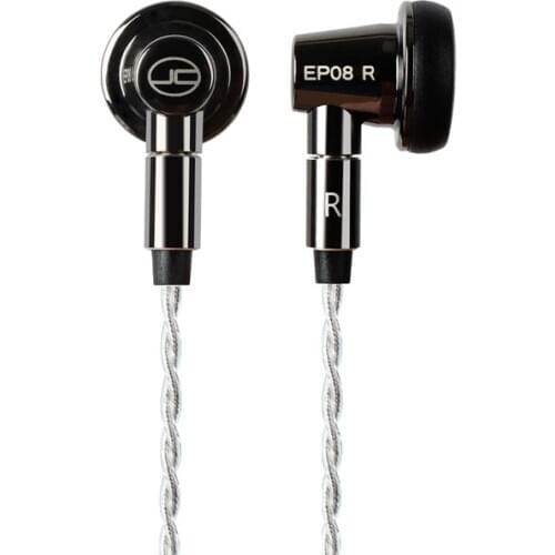 JCALLY EP08 Flat Head Earbuds 15.4mm Titanium Membrane Driver 4N OFC Earphone Cable With MMCX Replaceable cable