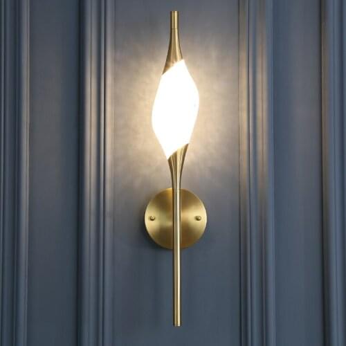 Luxury Copper wall lamp Modern led wall light For home nordic bedroom decor Designer decoration salon Lighting Inodoor lamps
