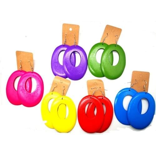 2020 Natural Wooden Earrings can mixed colors