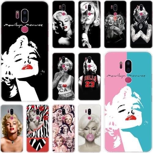 Sexy Marilyn Monroe Silicone Case For LG G5 G6 Mini G7 G8 G8S V20 V30 V40 V50 ThinQ Q6 Q7 Q8 Q9 Q60 W10 W30 Aristo 2 X Power 2 3