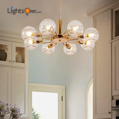 Nordic post-modern personality creative art restaurant pendant lamp glass magic beans pendant light