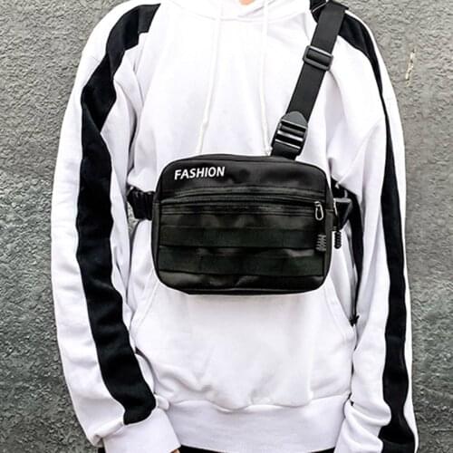 Sports Chest Bag Men Belt Waist Bag Solid Color Unisex Vest Backpack Travel Tactical Package Men Phone Pouch Short Trip Bags