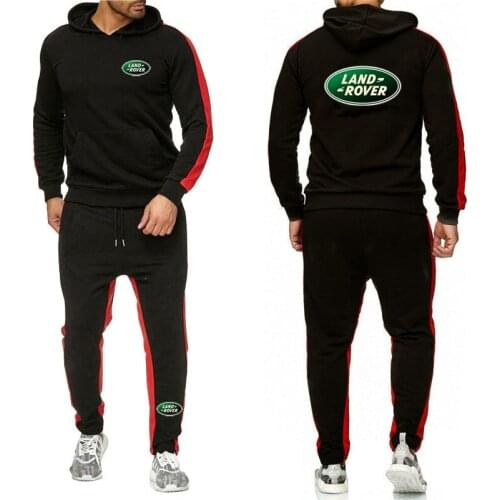 2021 Autumn&Winter Land Rover Car Logo Tracksuit Men Hoodie&Sweatpant Casual Pullover Sweatshirt Suit Running Outdoor Sportswear