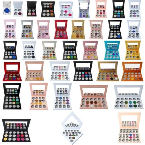High Pigment Eye Shadow Palette DIY Private Label Cosmetics Makeup Eyeshadow Palette Custom Your Own Brand Empty Box Shades