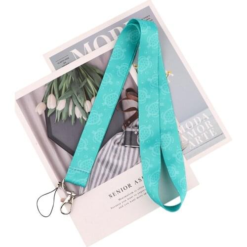ZF3066 1pcs Sea Turtle Neck Strap Lanyard For Keys ID Card Gym Mobile Phone Straps USB Badge Holder DIY Hang Rope Lariat Lanyard
