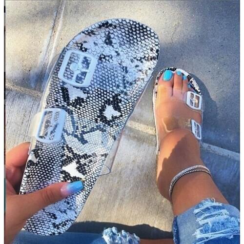 MHYONS Sandals women sandals women 2019 new European and American crystal shoes slippers beach shoes slipper