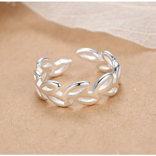 Boho Leaf Rings For Women Wedding Vintage Finger Ring Knuckle Female Bohemian Charm Jewelry Gifts