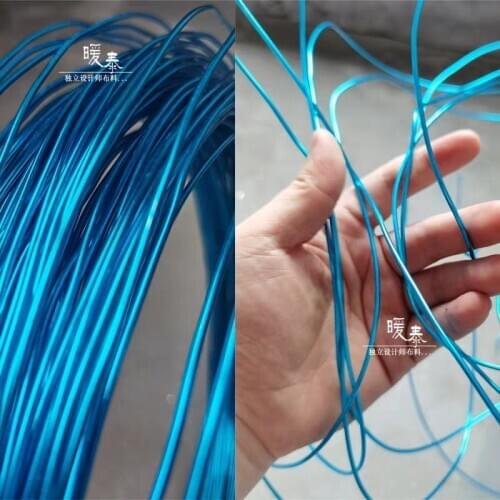 Rigid Aluminum Wire Material Blue Arbitrary Fold DIY Flower Crafts Jewelry Decor Clothes Modelling Contour Designer Accessories